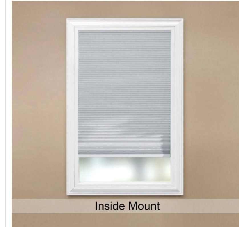 Shadow White Cordless No Fabric Cellular Window Shades