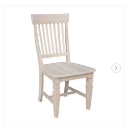 2Unfinished Dining Chairs ** NO SANDING EASY DIY**