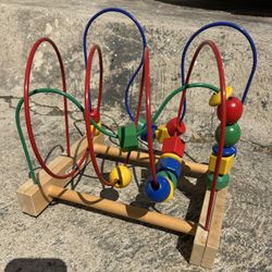 Kids Roller Coaster Wood Bead Maze