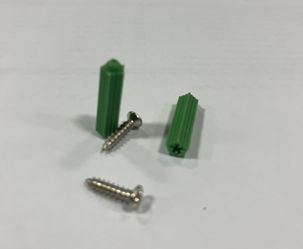 M8 Green Plastic Masonry Screw Drywall