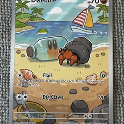 Dwebble IR 129/086 Sv: Black Bolt Pokemon 2025 Illustration Rare