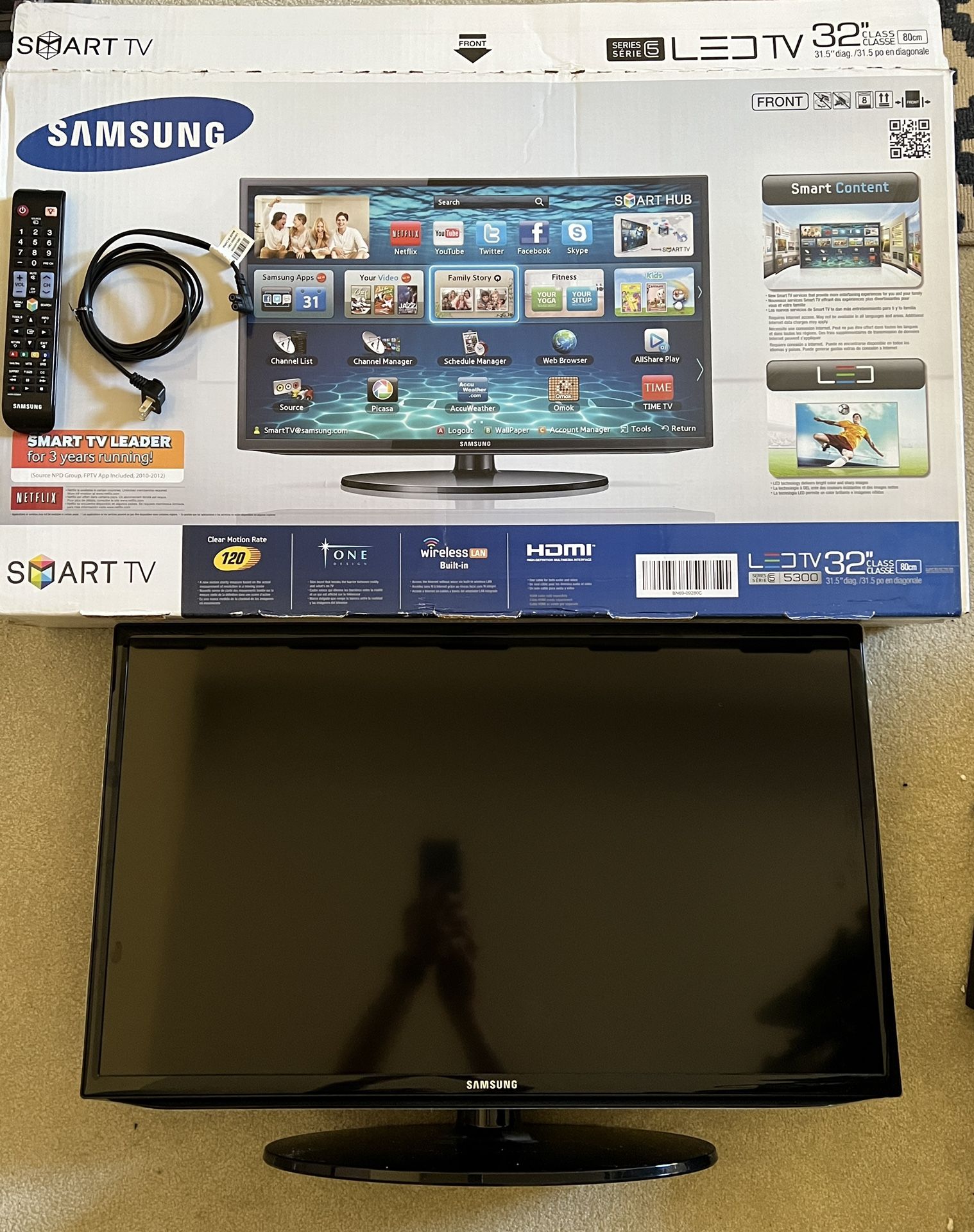 Samsung UN32EH5300F 32-Inch 1080p Smart LED HDTV