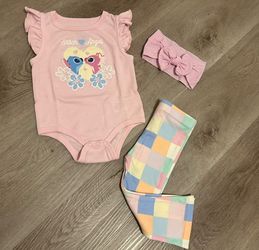 Disney Stitch & Angel Baby Girl 3-Piece Set