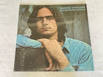 1970 original pressing vinyl LP of James Taylor's Sweet Baby James album.