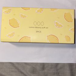 3pcs Soft Lemon Shaped Beauty Blenders 