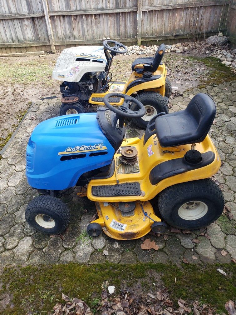 Cub Cadet 1000 Series Riding Lawn Mower And Another One For Parts