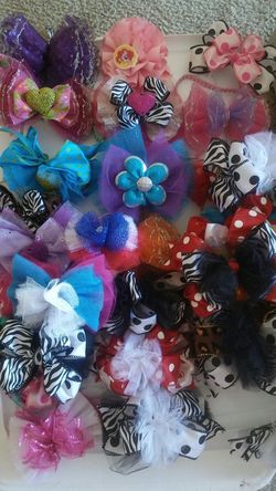 Handmade girls hair bows and headbands