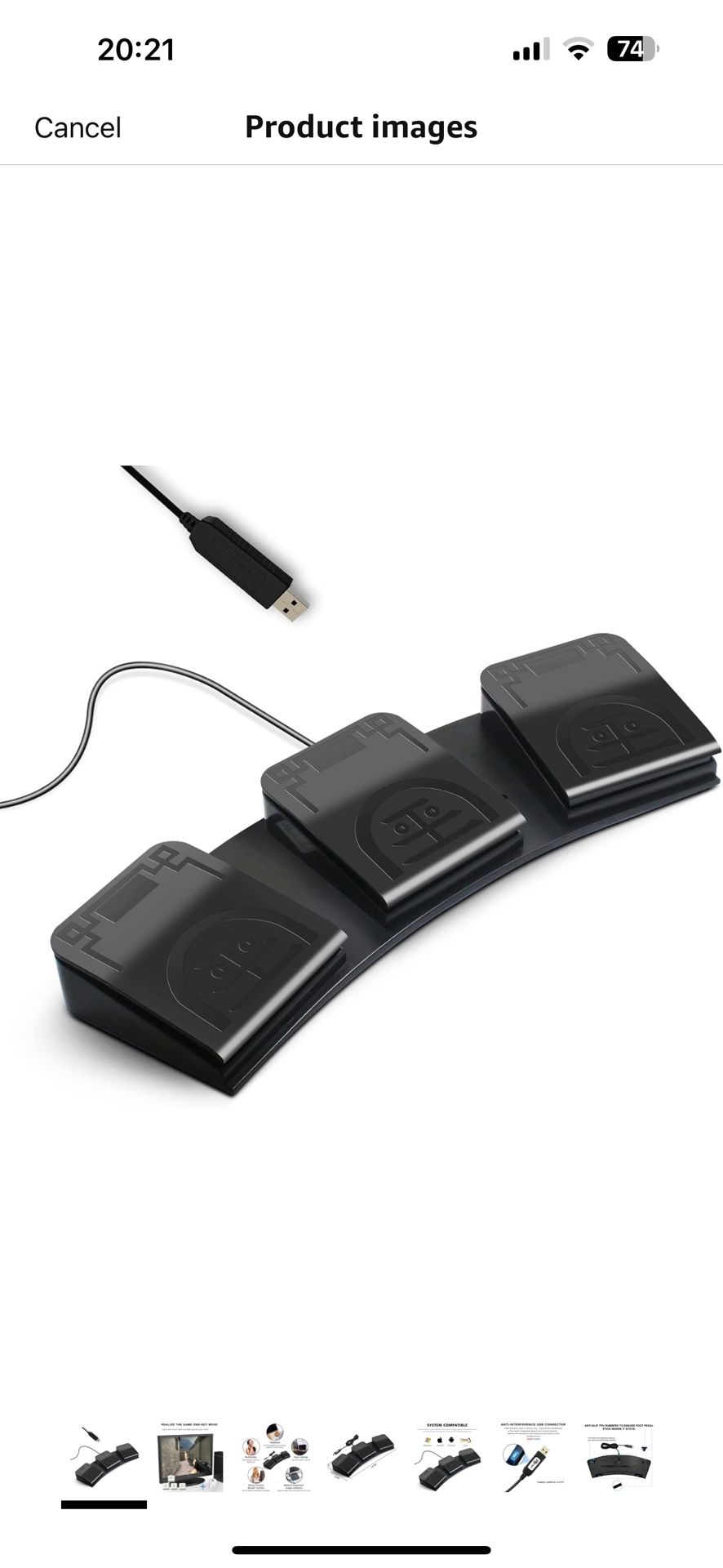 USB Foot Pedal PC 3 Key Foot Pedal Customized Foot Switch Programmable Computer Keyboard Mouse for Video Game Control Office Work Sheet Music Page Tur