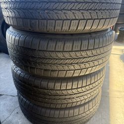 4 used tires 195/65r15 🤑free installation ‼️