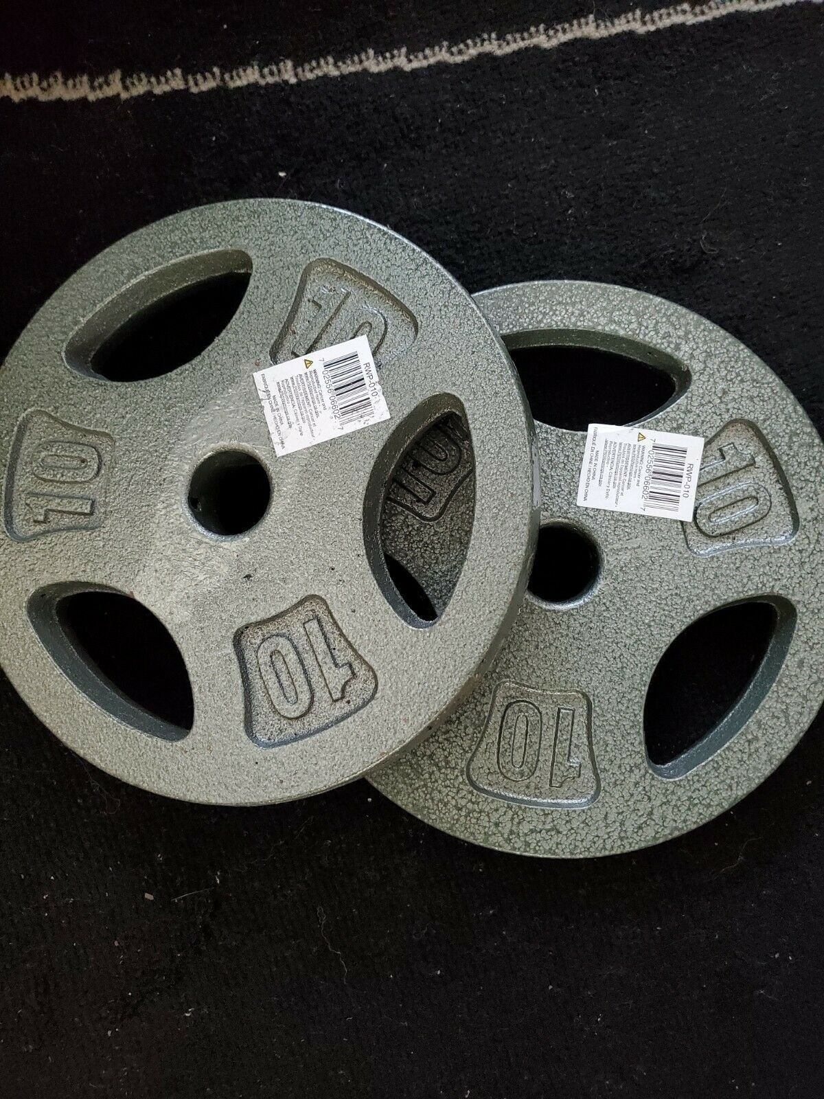🔥New CAP 10 Lb Weight Plates - Set of 2 - 1” Standard🔥