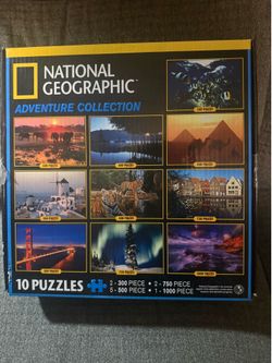 National Geographic  puzzle set. 10 Amazing puzzles