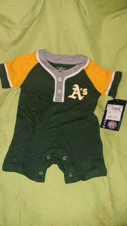 A's Baseball 0-3 months Baby Onesie NEW