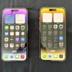 Two iPhones 14 Pro