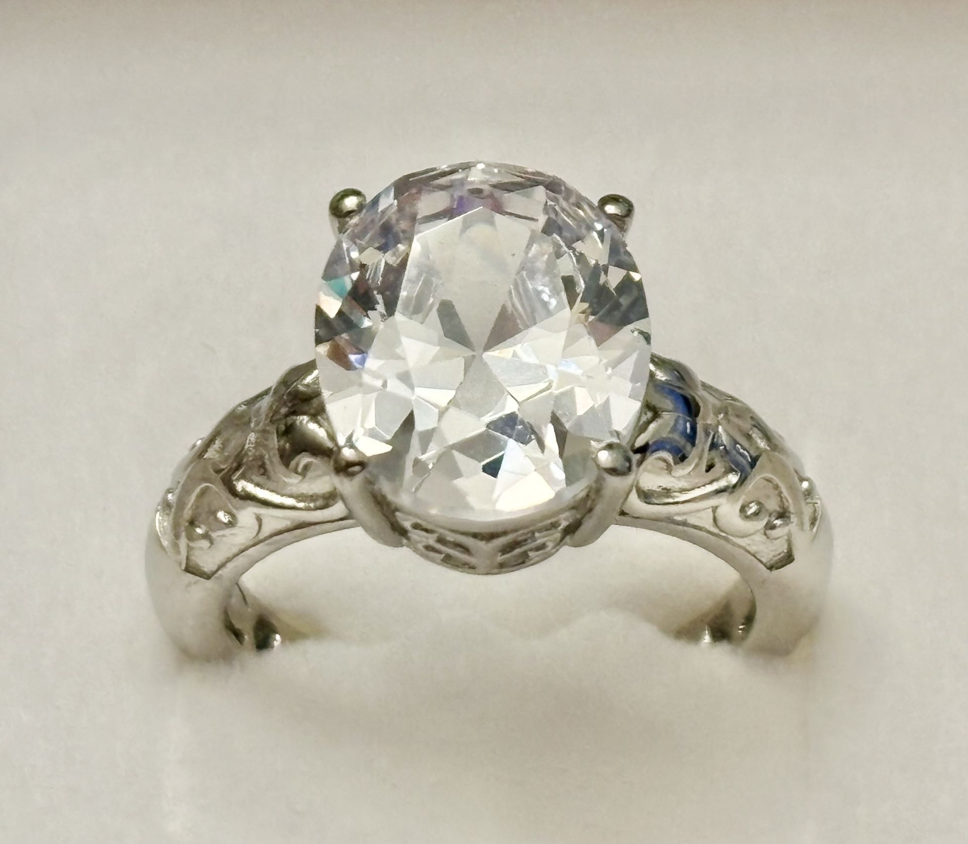 Brand New Sparkling Cubic Zirconia Ring - Size 6