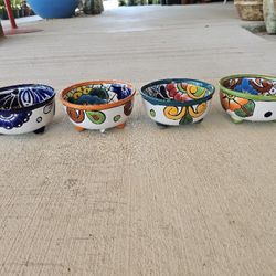 Talavera Salsa Bowls. Clay Pots, Planters. Plants. Pottery $18 Cada Una