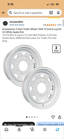 Trailer rims