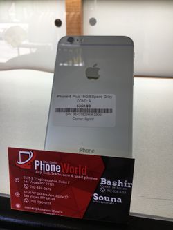 iPhone 6 Plus Space Gray 16GB Sprint