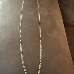 14k Diamond Cut curb chain