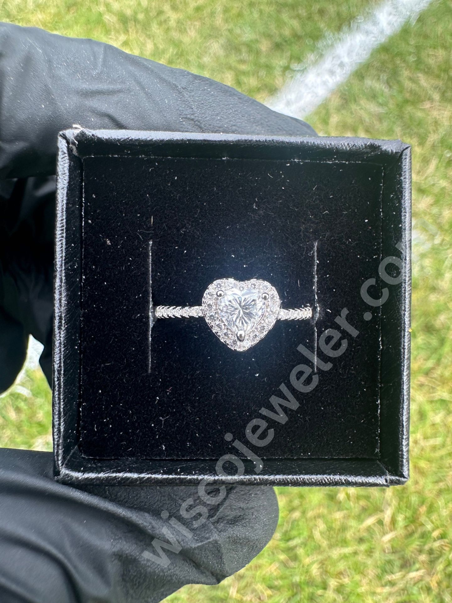 Engagement/Wedding Ring! BEAUTIFUL! Moissanite Heart Engagement Ring ($65) SIZE 6-8 availabe