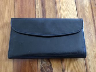 Black leather wallet