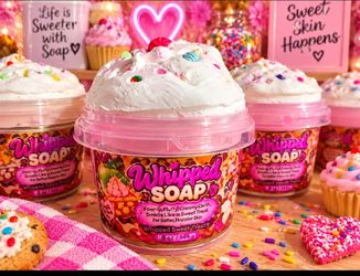 Whipped soap