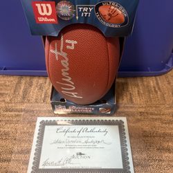 Adam Vinatieri New England Patriots Wilson Signed Football 