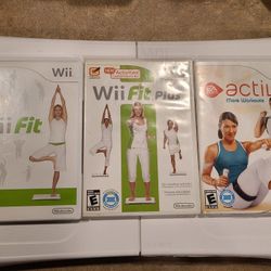 Nintendo WII Balance Board And Games 