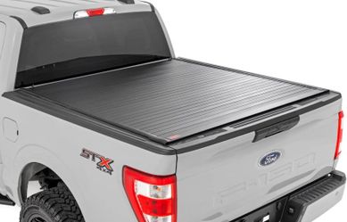 Hard Roll Up Bed Cover 5'7" Bed | Ford F-150 (15-25)/F-150 Lightning (22-25).Wheels + Tires + Leveling kit / Finance available/No credit