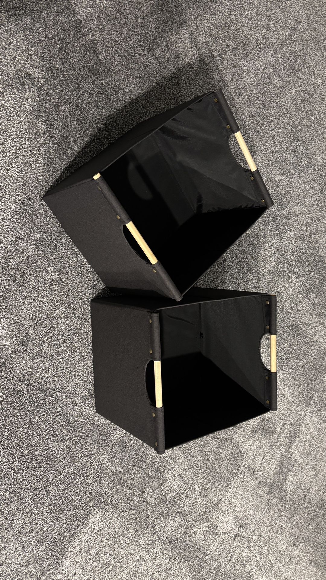 Organizer Storage Bookshelf, 3 Cube With Two Pullout Drawers