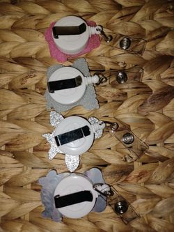 Dental or nurse name badge holder / all 4 for $6