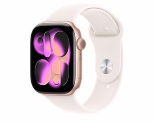 Apple Watch Series 11 [GPS 46mm] Smartwatch with Rose Gold