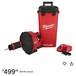 Milwaukee 5/16-Inch x 35-Foot Cordless Drain Snake Kit