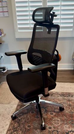 BRAND NEW (never used) Premium Ergonomic Office Chair w/ Footrest, 4D Adjustable Arms, 5D Adjustable Headrest, Full Recline & Laptop table attachment