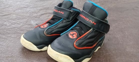 Little Nike Jordans.  Size 9c.   Black With Color 