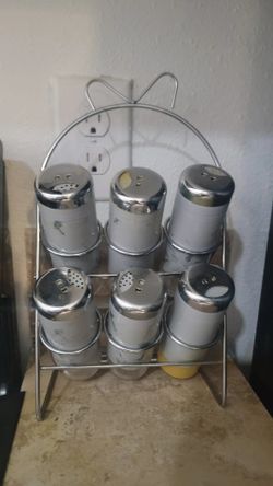 six pieces spice Containers Kitchen Seasoning 