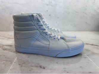 True White Vans High Top