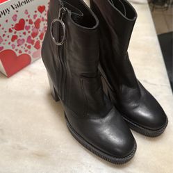 Zara Leather Boots 8