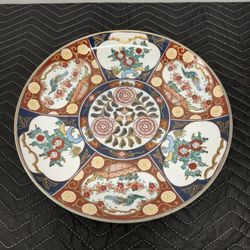 Vintage Imari porcelain charger 