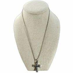 Stainless Steel Cross Pendant Necklace 