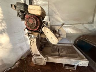 Honda gas powered wet brick/masonry saw
