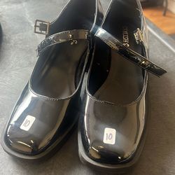 WOMENS LOW HEEL MARY JANE SHOES