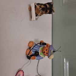 4 Vtg Christmas Ornaments 