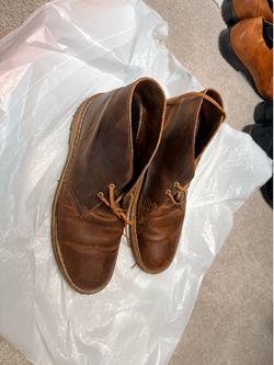 Clarks Men's Bushacre 2 Chukka Boots Shoes Brown U.S. Size 10.5