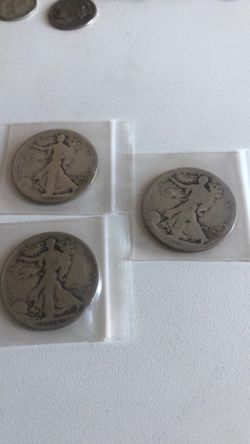 Walking liberty halves no key dates as is