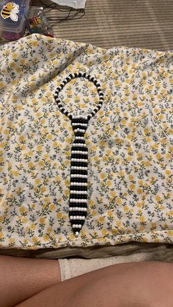 Black And White Kandi Tie
