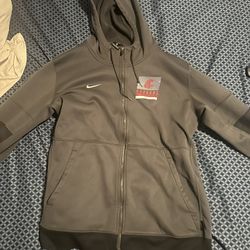 Wazzu (wsu Cougars) Dri Fit Nike Zip Up *size XL