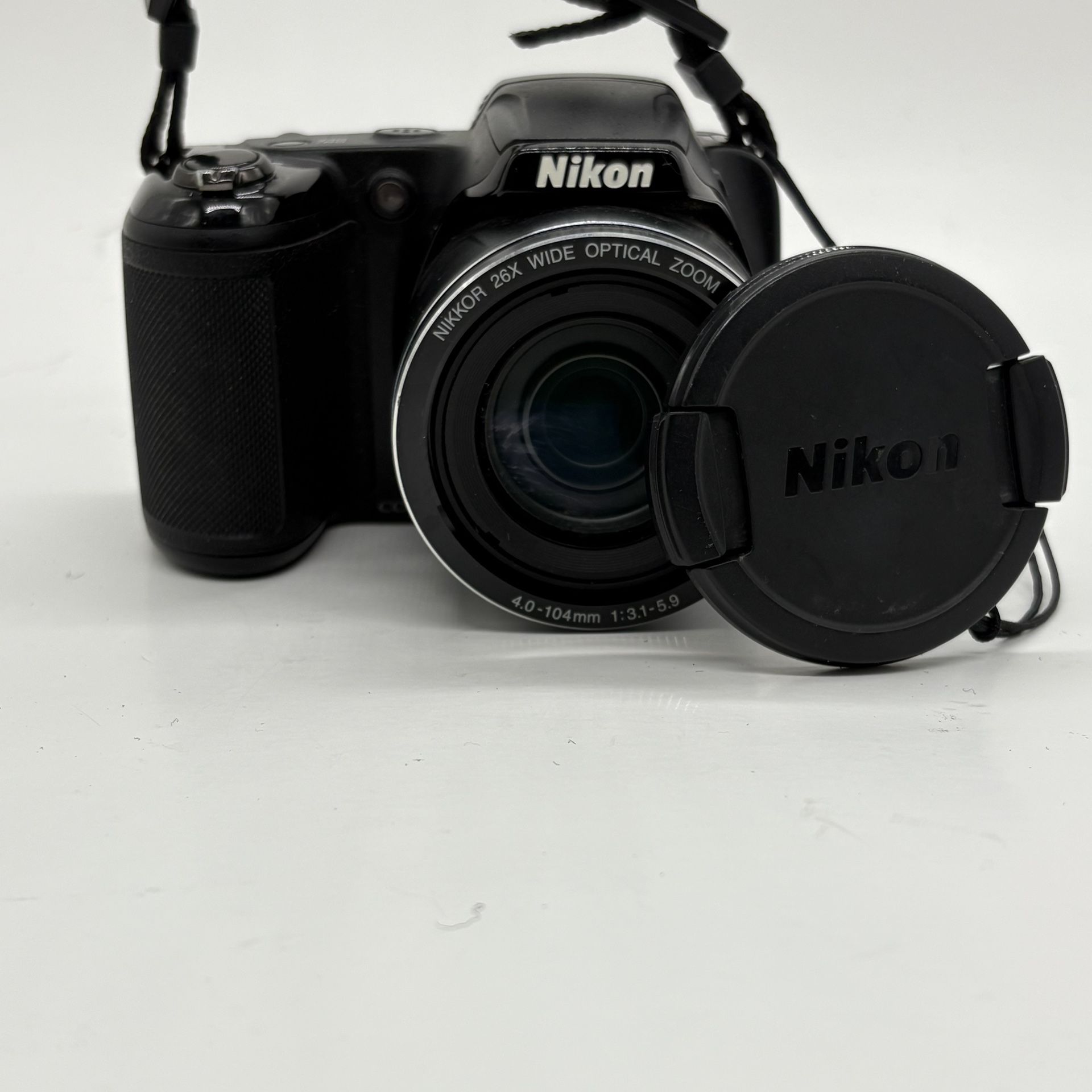 Nikon COOLPIX L330 20.2MP Digital Camera - Black Tested Working