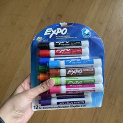 NWT Expo Dry Erase Markers Chisel Tip Set Of 12