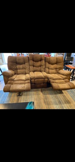 Reclining love seat and couch