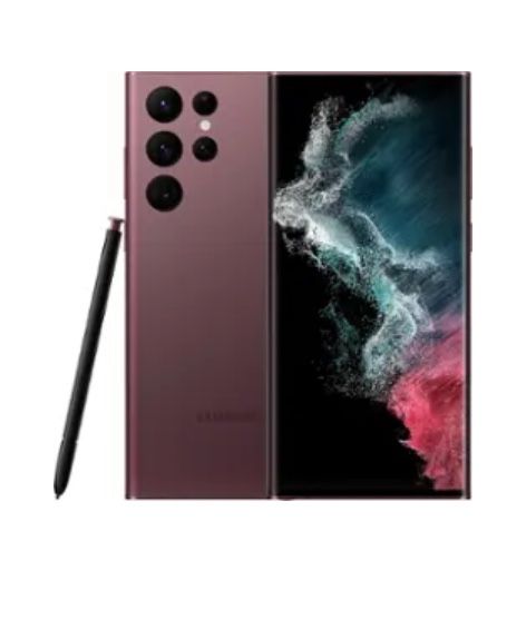 Samsung - Galaxy S22 Ultra 256GB (Unlocked) - Burgundy. In great condition beside one scratch in corner. See pictures. Bestbuy certified items fully f